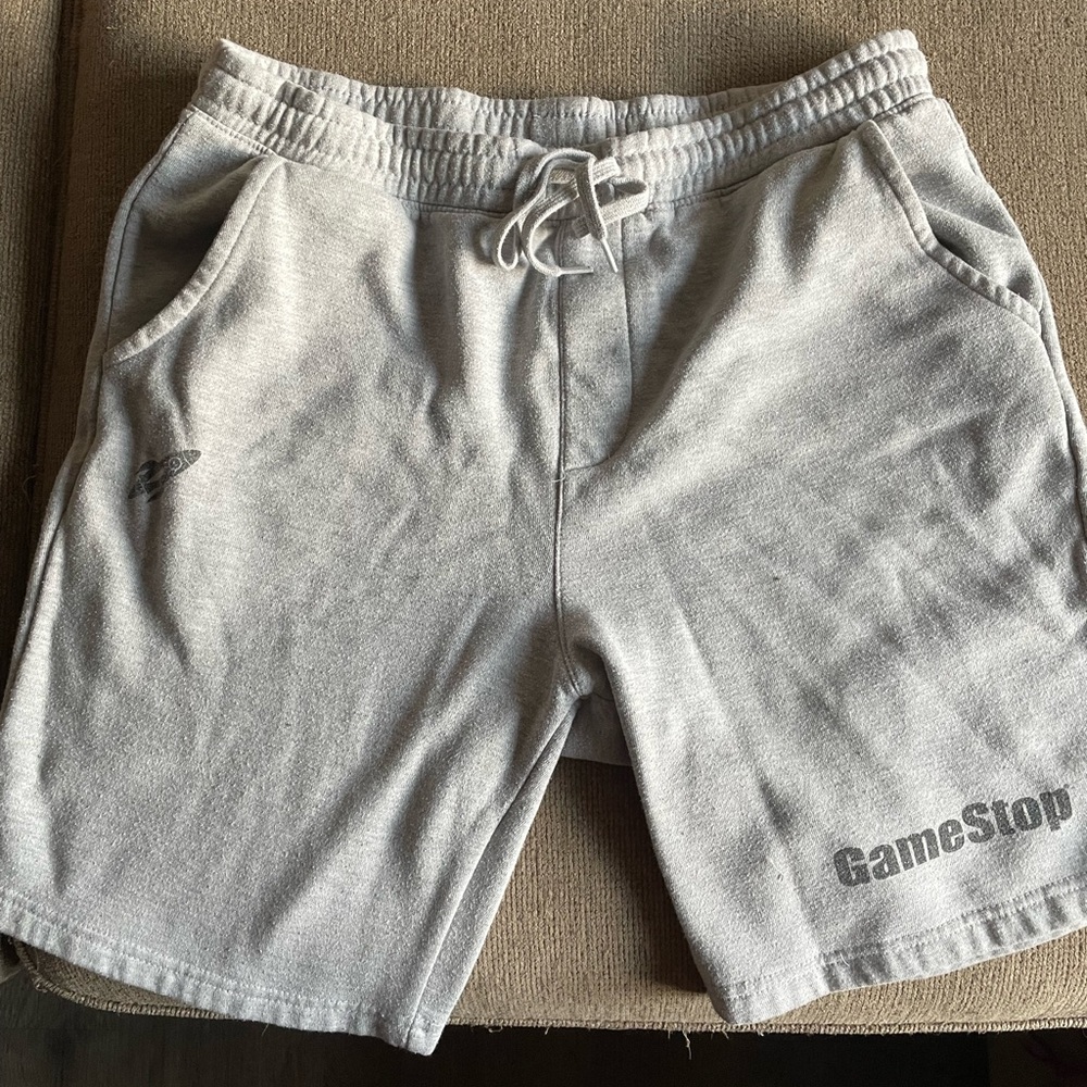 Gray GameStop SweatShorts with Elastic Waistband
